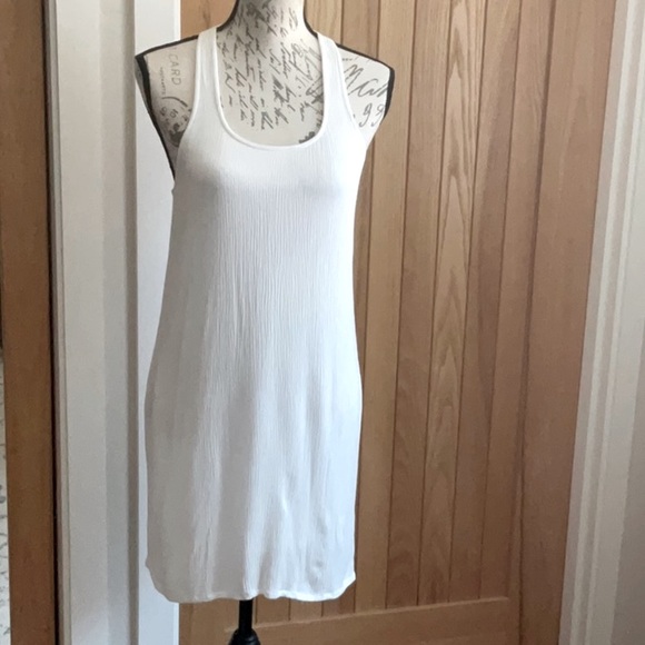 Splendid White Simple Racerback Tank Mini Dress. Worn once! Small - Picture 3 of 10